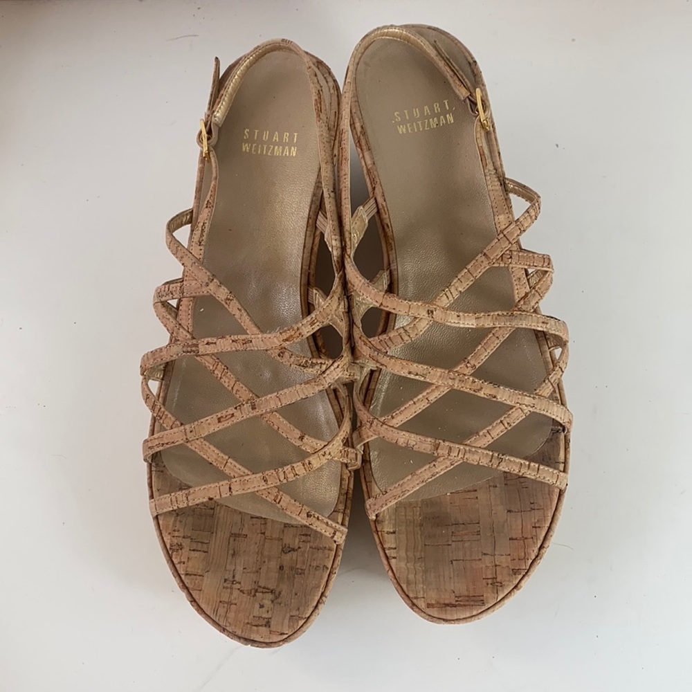 Stuart Weitzman cork wedges size 9.5